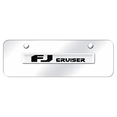 Toyota Fj Cruiser Name Mini License Plate (Chrome) 1