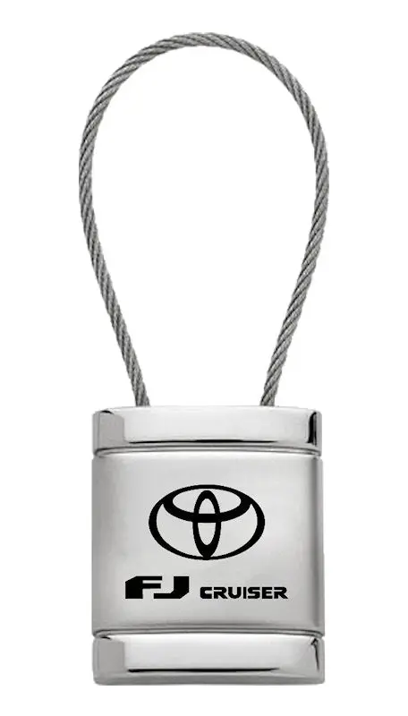 Toyota Fj Cruiser Satin Cable Keychain (Chrome) 1