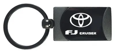 Toyota Fj Cruiser Two-Tone Rectangular Key Fob (Gun Metal) 1