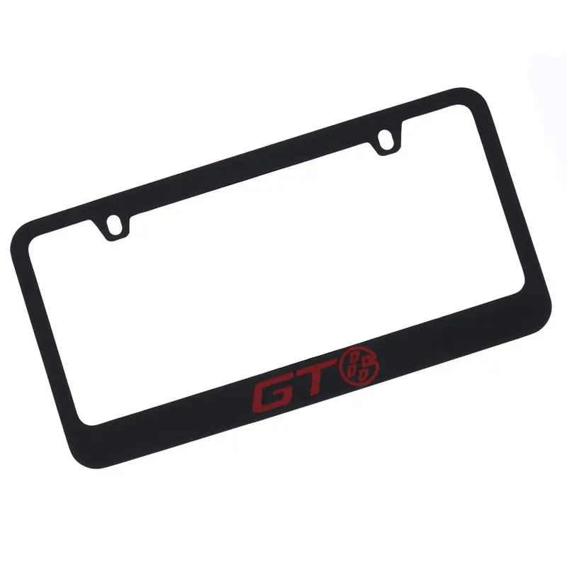 Toyota Gt86 License Plate Frame (Red On Black) 1