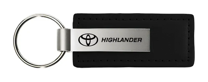 Toyota Highlander Leather Keychain (Black) 1