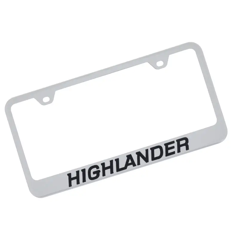 Toyota Highlander License Plate Frame (Chrome) 1