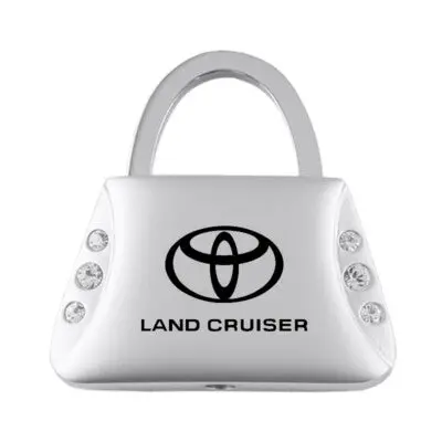 Toyota Land Cruiser Jeweled Purse Key Fob (Silver) 1