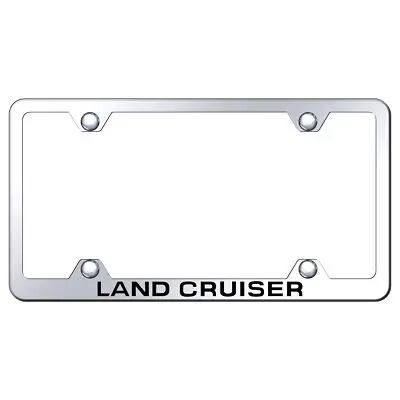 Toyota Land Cruiser Laser Etched Logo Wide Body License Plate Frame (Chrome) 1