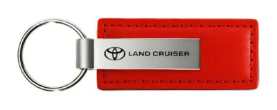 Toyota Land Cruiser Leather Key Chain (Red) 1