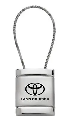 Toyota Land Cruiser Satin Chrome Cable Key Fob (Silver) 1