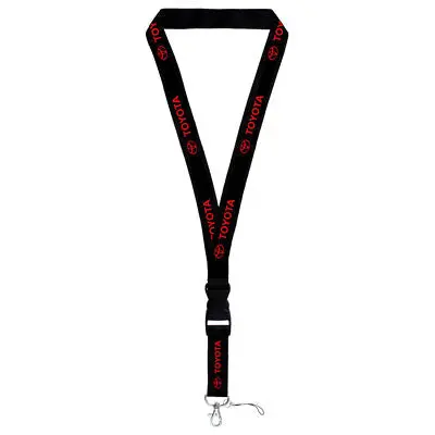 Toyota Lanyard (Red On Black) 1
