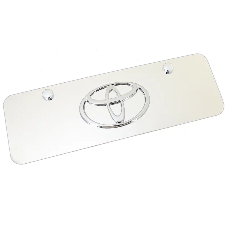 Toyota Logo Mini License Plate (Chrome) 1