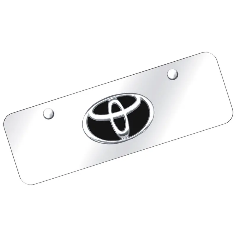 Toyota Logo Mini License Plate (Chrome) 1