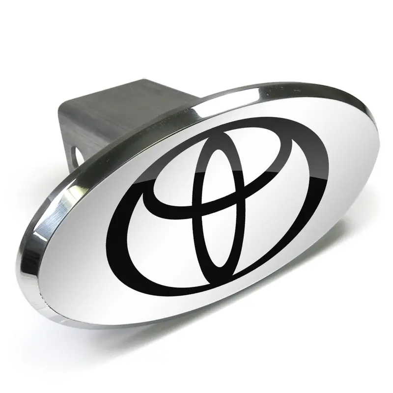 Toyota Logo Oval Hitch Cover (Chrome) 1