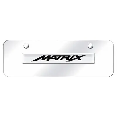 Toyota Matrix Name Mini License Plate (Chrome) 1