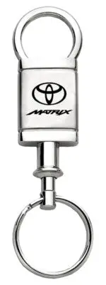 Toyota Matrix Satin Chrome Valet Keychain (Silver) 1