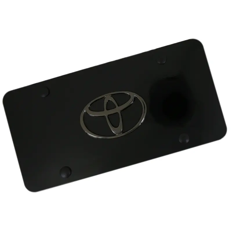 Toyota Pearl Logo License Plate (Black) 1