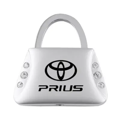 Toyota Prius Jeweled Purse Key Fob (Silver) 1
