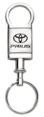 Toyota Prius Satin Chrome Valet Keychain (Silver) 1