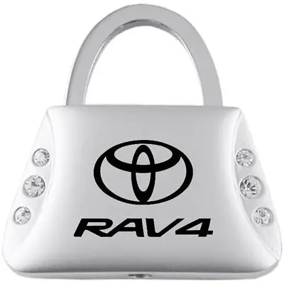 Toyota Rav4 Jeweled Purse Key Fob (Silver) 1