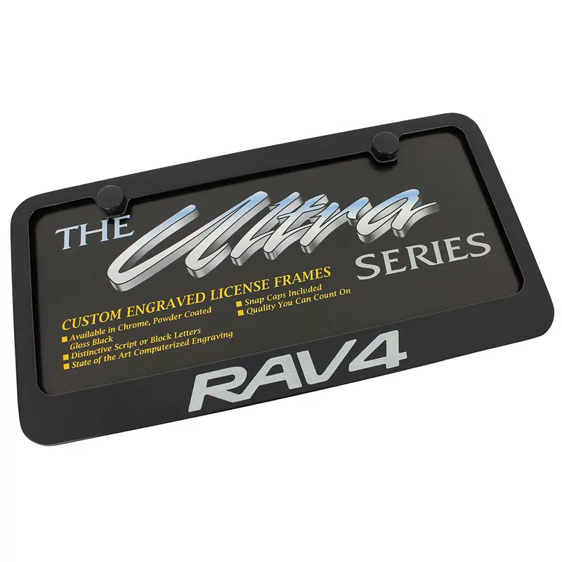 Toyota Rav4 License Plate Frame (Black) 1