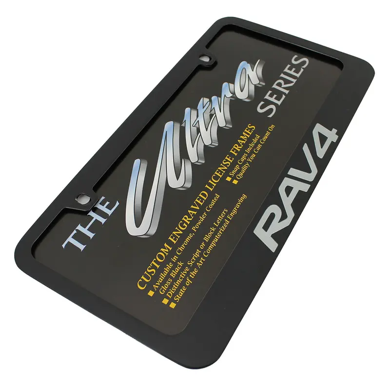 Toyota Rav4 License Plate Frame (Black) 2