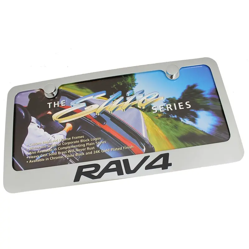 Toyota Rav4 License Plate Frame (Chrome) 1