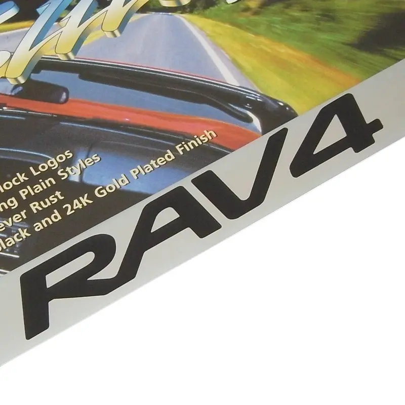 Toyota Rav4 License Plate Frame (Chrome) 2