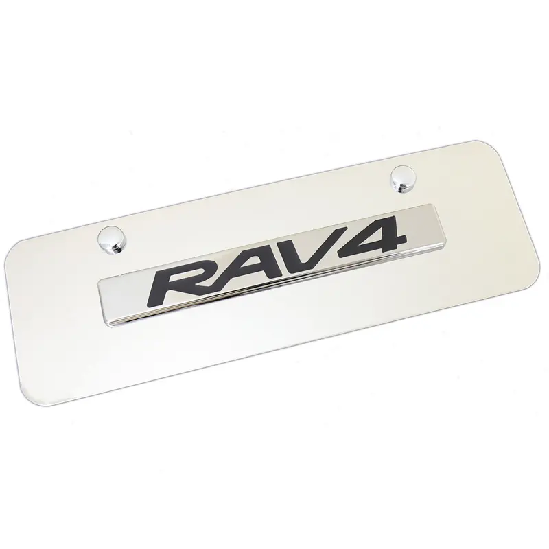 Toyota Rav4 Mini License Plate (Chrome) 1