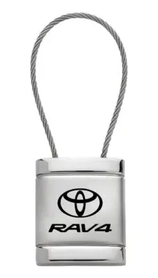 Toyota Rav4 Satin Chrome Cable Key Fob (Silver) 1