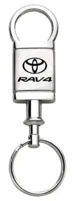 Toyota Rav4 Satin Chrome Valet Keychain (Silver) 1