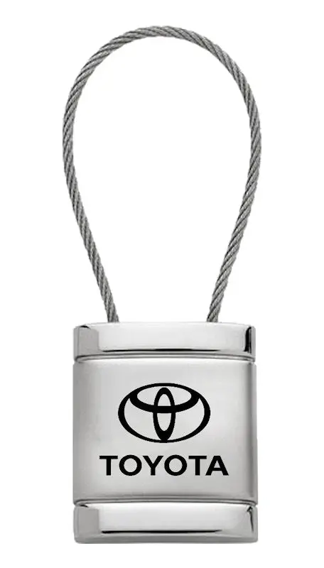 Toyota Satin Cable Keychain (Chrome) 1