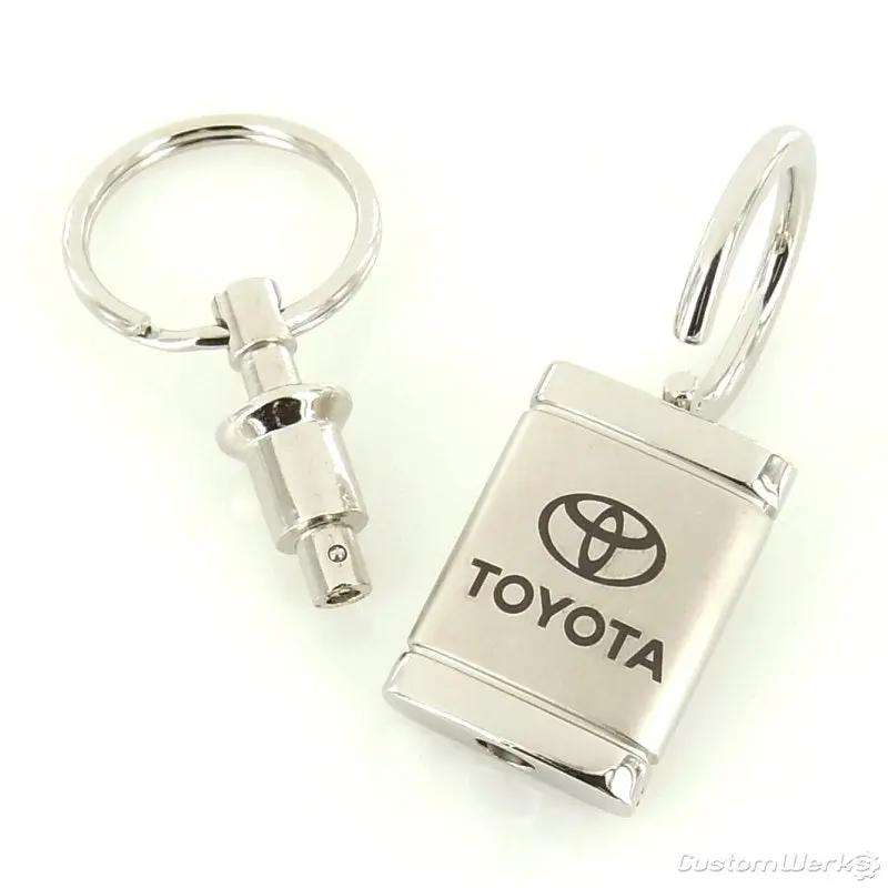 Toyota Satin Valet Keychain (Chrome) 2