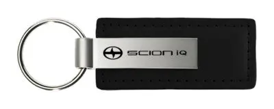 Toyota Scion Iq Rectangular Leather Key Chain (Black) 1
