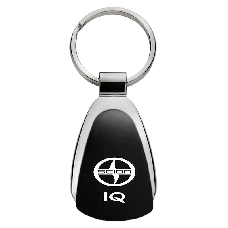 Toyota Scion Iq Tear Drop Key Ring (Black) 1
