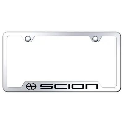 Toyota Scion Laser Etched Logo Cut-Out License Plate Frame (Chrome) 1
