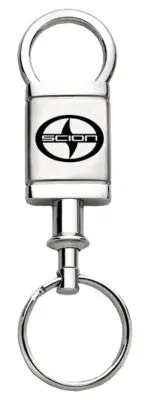 Toyota Scion Satin Chrome Valet Key Chain (Silver) 1