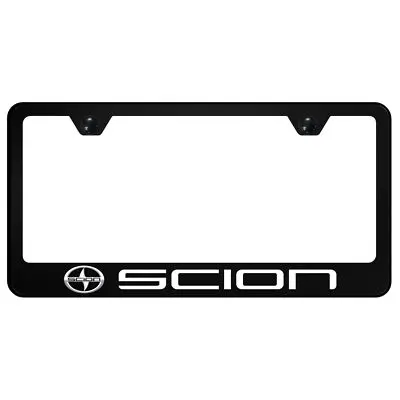 Toyota Scion Uv Print Polycarbonate License Plate Frame (Black) 1