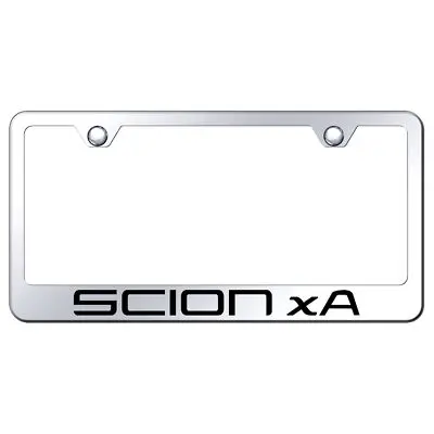 Toyota Scion Xa Laser Etched Logo Stainless Steel License Plate Frame (Chrome) 1