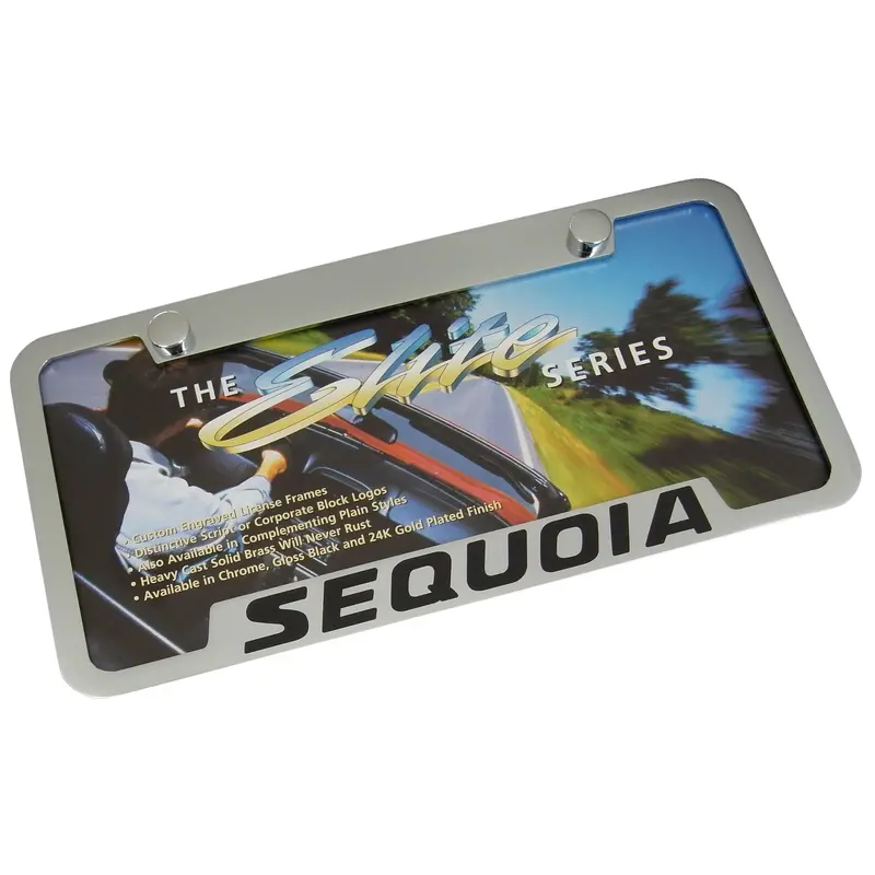 Toyota Sequoia License Plate Frame (Chrome) 1