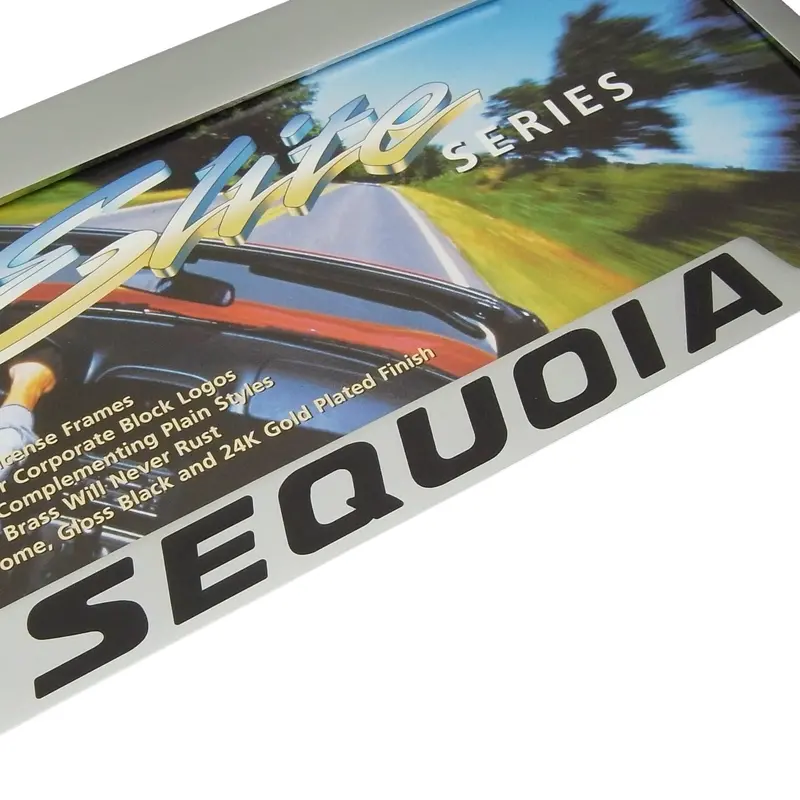 Toyota Sequoia License Plate Frame (Chrome) 2