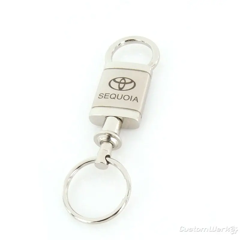 Toyota Sequoia Satin Valet Keychain (Chrome) 1