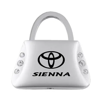 Toyota Sienna Jeweled Purse Key Fob (Silver) 1