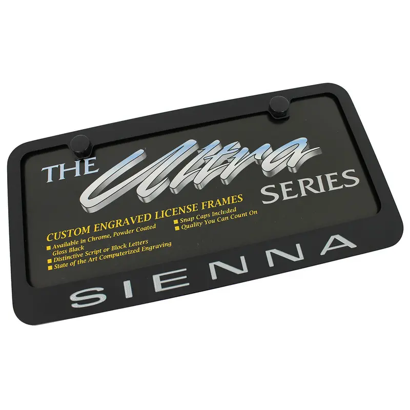 Toyota Sienna License Plate Frame (Black) 1