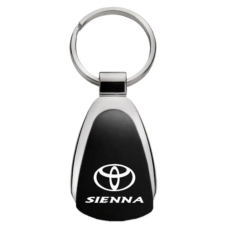 Toyota Sienna Tear Drop Key Ring (Black) 1