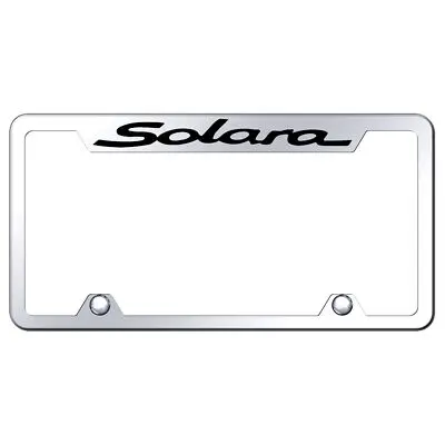 Toyota Solara Laser Etched Logo Truck Cut-Out License Plate Frame (Chrome) 1