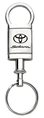 Toyota Solara Satin Chrome Valet Keychain (Silver) 1