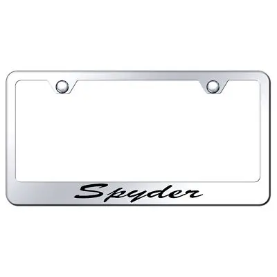 Toyota Spyder Laser Etched Script License Plate Frame (Chrome) 1