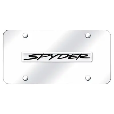 Toyota Spyder Name License Plate (Chrome On Chrome) 1