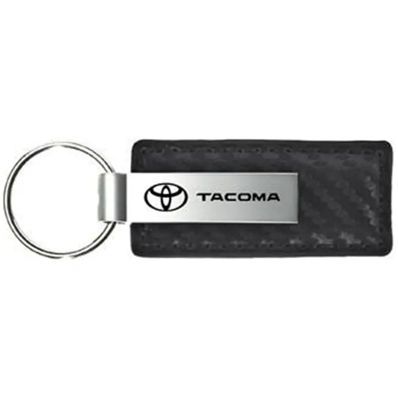 Toyota Tacoma Carbon Fiber Leather Keychain 2