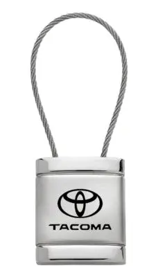 Toyota Tacoma Satin Chrome Cable Key Fob (Silver) 1
