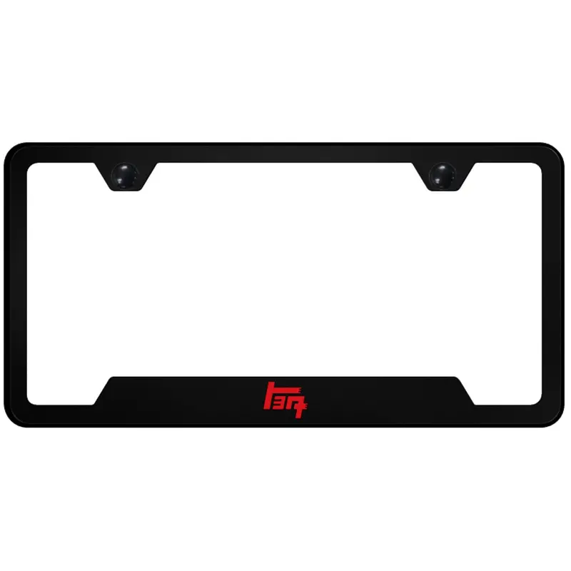 Toyota Teq Logo Cut-Out License Plate Frame (Black) 1
