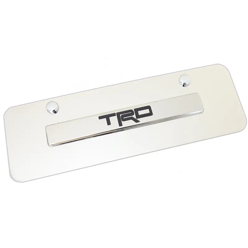 Toyota Trd Mini License Plate (Chrome) 1