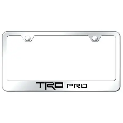 Toyota Trd Pro Laser Etched Logo License Plate Frame (Chrome) 1